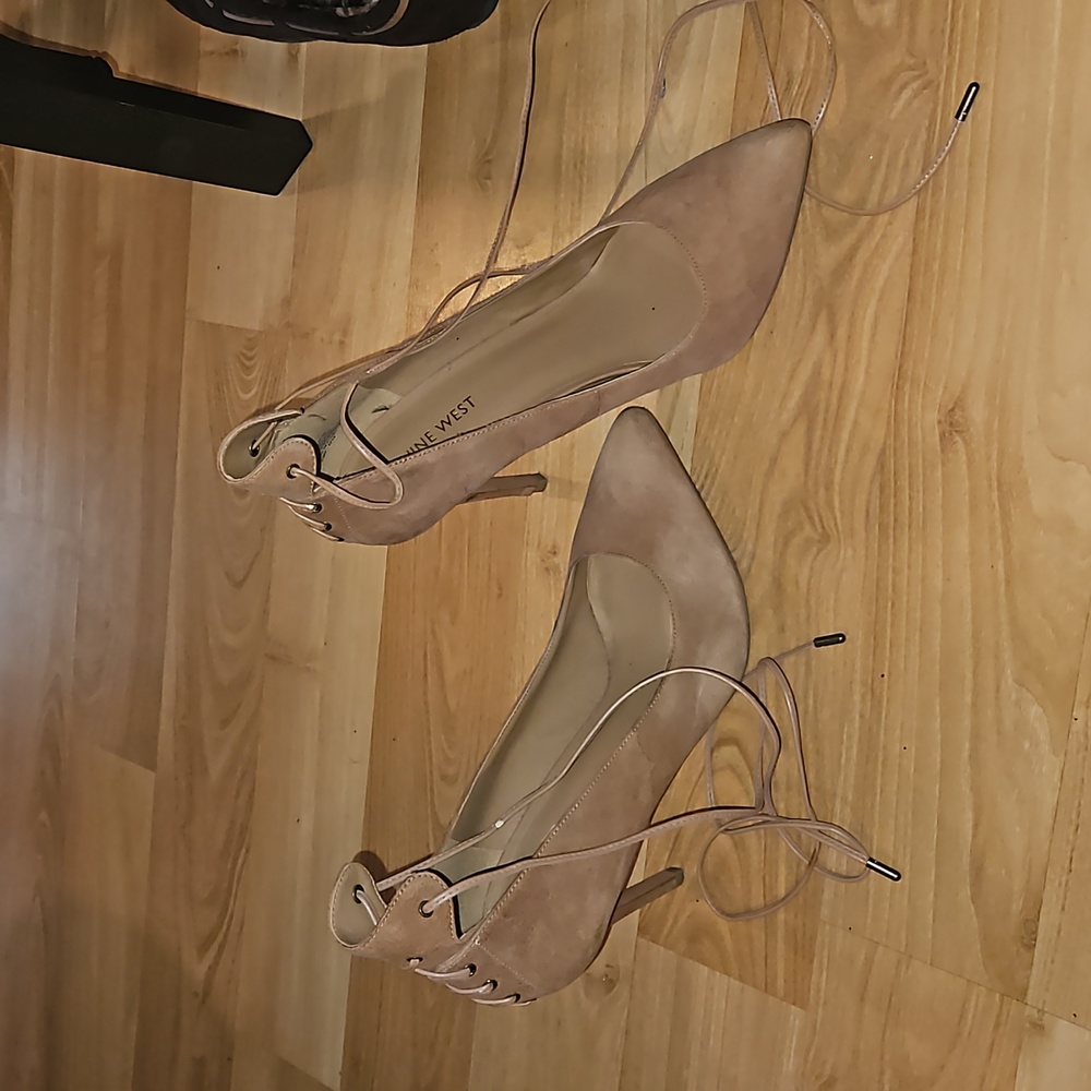 Nine West High Lace Up Strappy Heels